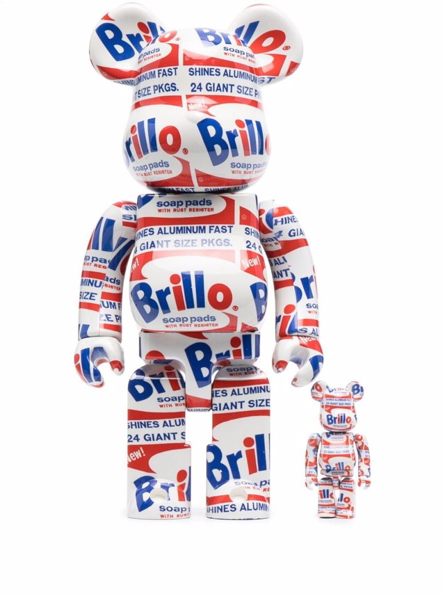 Gyűjthető Medicom Toy Be@rbrick Andy Warhol Brillo 100% + 400% figures - White Többszínű | 14BRILLOFMULTI16806707