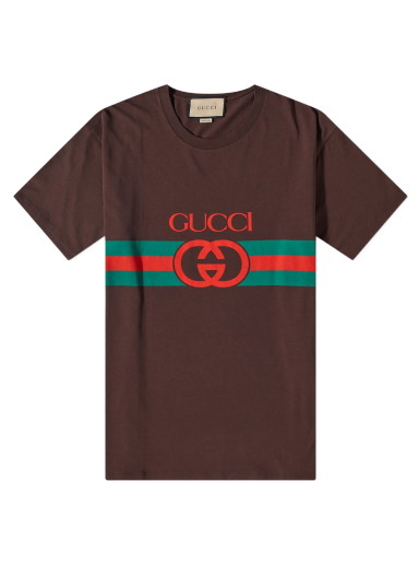 Póló Gucci New Logo Tee Barna | 548334-XJET1-2100