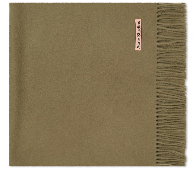 Canada Narrow Reversible Scarf "Khaki Green"