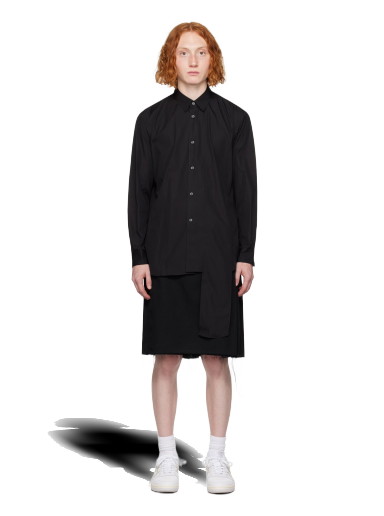 Ing Comme des Garçons Asymmetric Hem Shirt Fekete | FL-B015-051