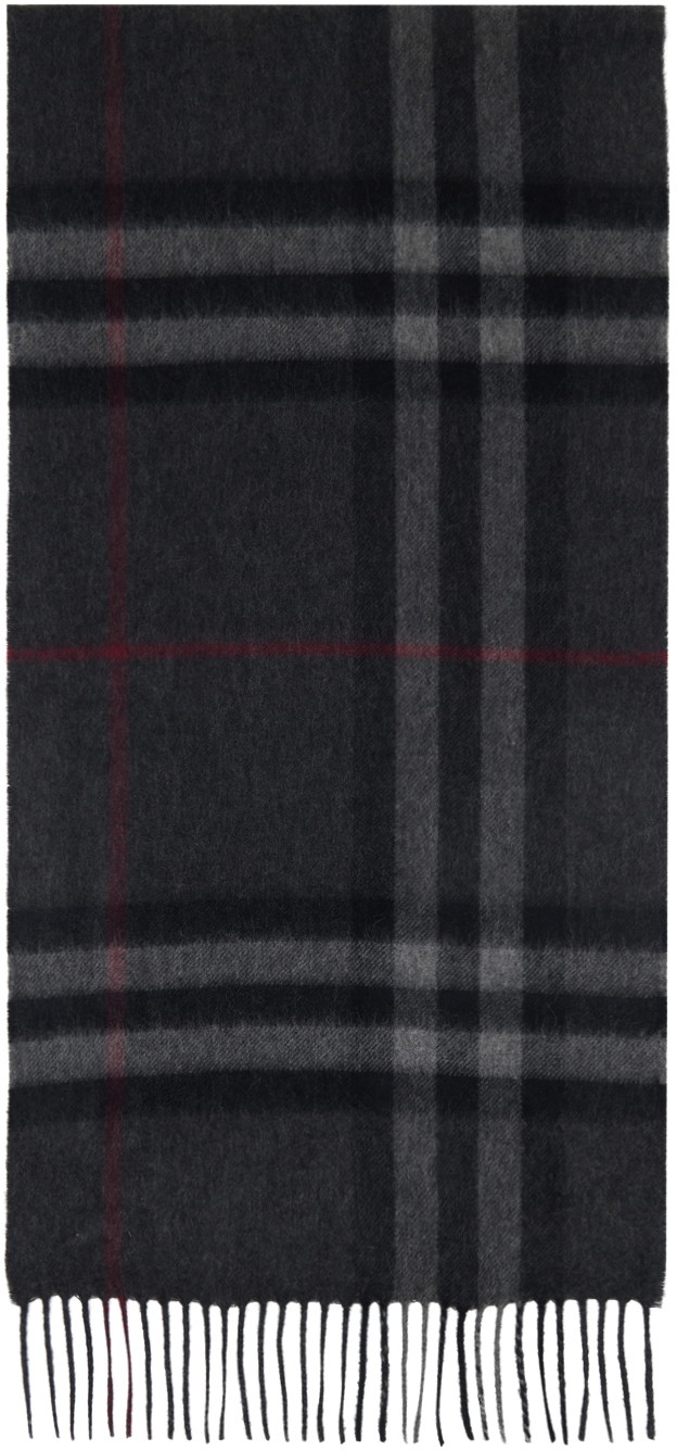 Sálak és kendők Burberry Check Scarf Gray Szürke | 8015538