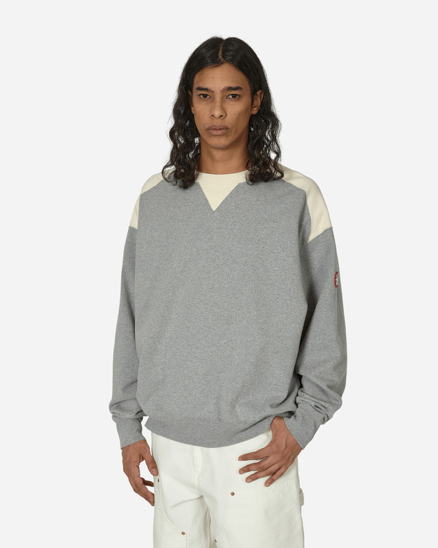 Sweatshirt Cav Empt Panel Shoulder Crewneck Sweatshirt Grey Szürke | CES25CS10 GRY