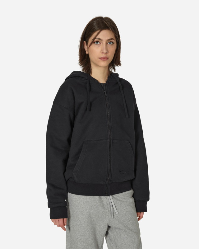 Sweatshirt Nike MMW Full-Zip Fleece Hoodie Black Fekete | DR5362-010