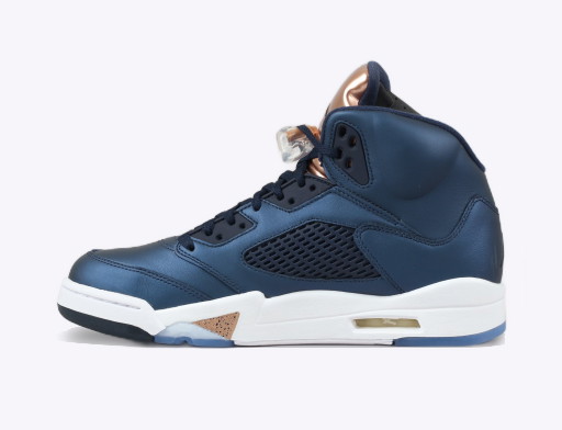 Sneakerek és cipők Jordan Air Jordan 5 Retro "Bronze" Sötétkék | 136027-416