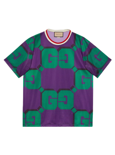 Póló Gucci GG Print Mesh T-shirt Többszínű | 733736 XJFAN 5542