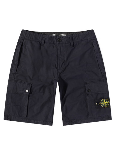 Rövidnadrág Stone Island Supima Cotton Cargo Short Sötétkék | 1015L1110-A0020