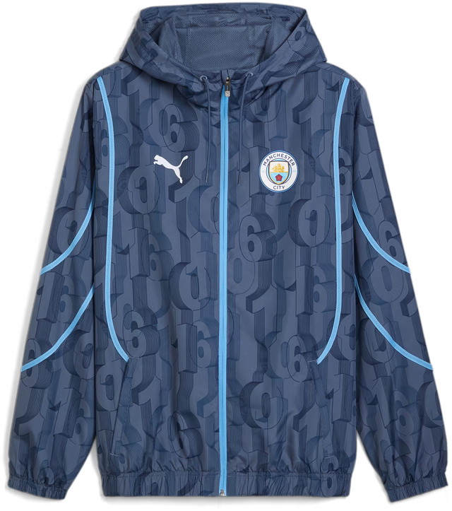 Dzsekik Puma MCFC Prematch Woven Jacket 2024/25 Kék | 777580-22