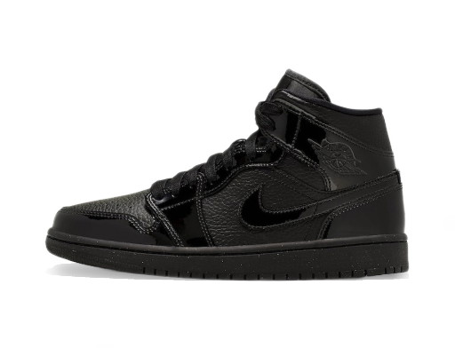 Sneakerek és cipők Jordan Jordan 1 Mid "Patent Triple Black" W Fekete | BQ6472-003