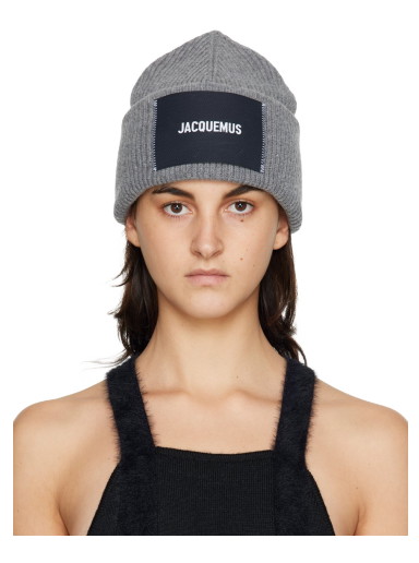 Beanie sapkák Jacquemus 'Le Bonnet' Beanie Szürke | 22H226AC415-2116