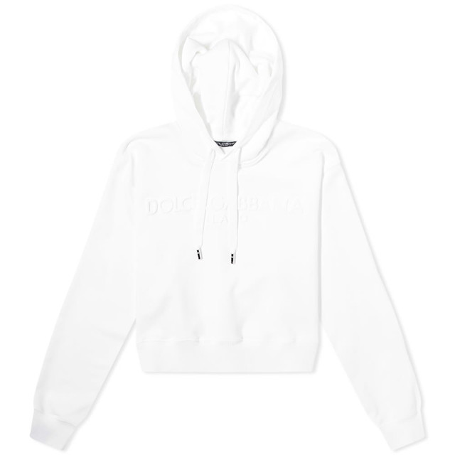Sweatshirt Dolce & Gabbana Logo Pull Over Hood White Fehér | F9O00ZG7EHL-W0800