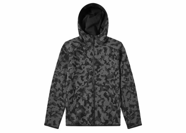 Sweatshirt Nike Sportswear Tech Fleece Hoodie AOP Camo Zöld | CJ5975-010