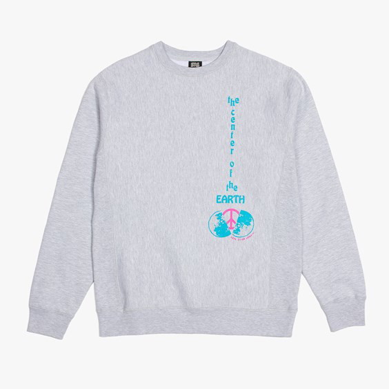 Sweatshirt SNS Center Of The Earth Crew Szürke | SNS-1287-1800