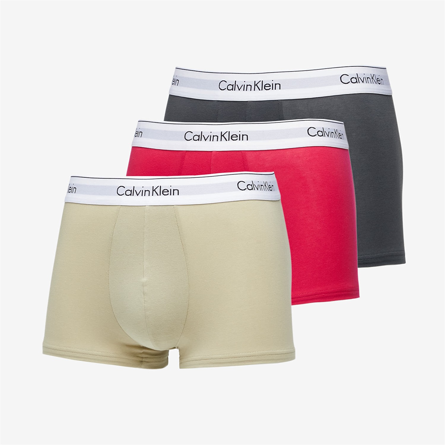 Boxerek CALVIN KLEIN Boxerky Modern Cotton Stretch Trunk 3-Pack Různobarevný Többszínű | NB2380A GW5, 0