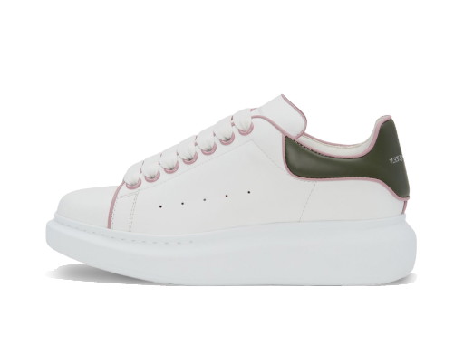 Sneakerek és cipők Alexander McQueen Oversized White Military Green Fehér | 733003WHJE58873