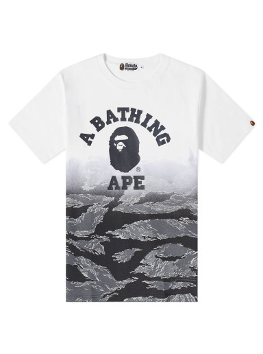 Póló BAPE Tiger Camo Gradation College Tee Többszínű | 001CSI701001F-BLK