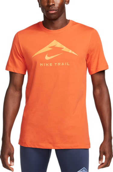 Póló Nike DF TRAIL LOGO TEE 
Narancssárga | fq3914-809, 0