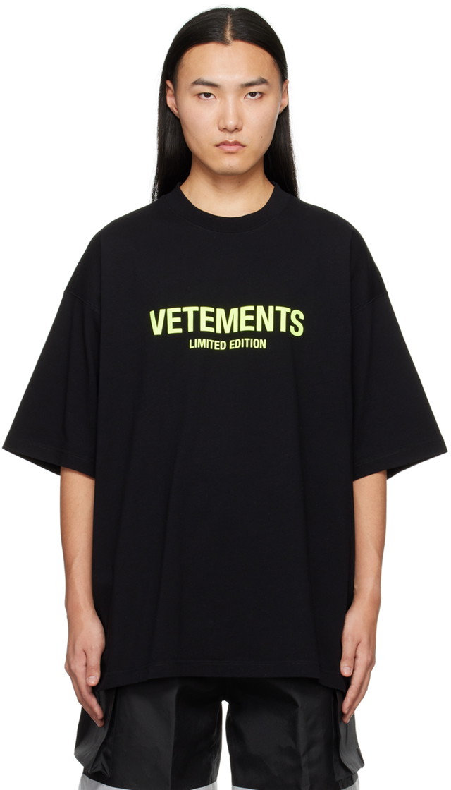 Póló VETEMENTS 'Limited Edition' T-Shirt Fekete | UE64TR800X