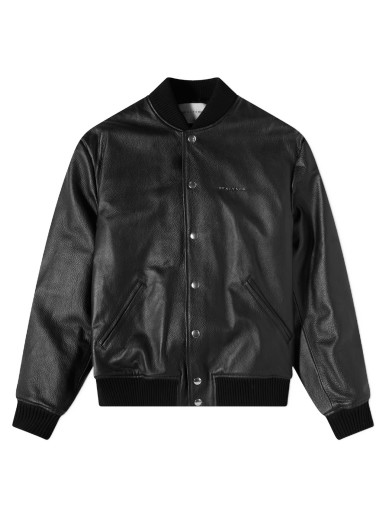 Dzsekik 1017 ALYX 9SM Leather Varsity Jacket Fekete | AAUOU0197LE01-BLK0001