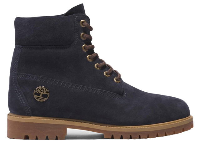 Sneakerek és cipők Timberland Heritage 6 Inch Lace Up Waterproof Dark Blue Suede Fekete | TB0A6821-EP3