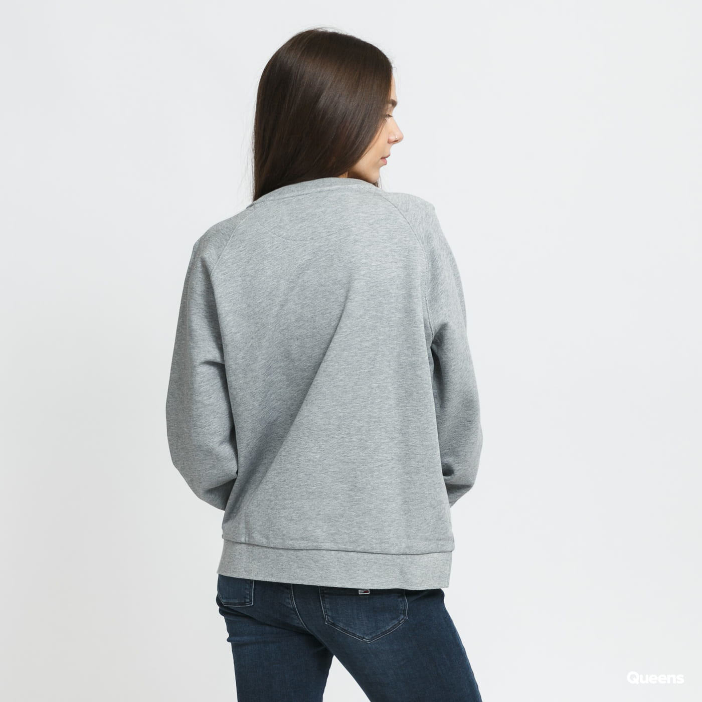 Sweatshirt Lacoste Vintage Print Lightweight Cotton Fleece Sweatshirt Szürke | SF0650 4JV, 1