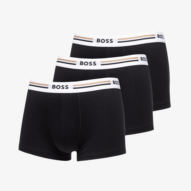 Boxerek BOSS Revive Trunk 3-Pack Black Fekete | 50492200-001