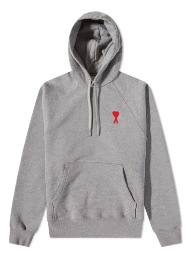 Sweatshirt AMI Heavy Fleece Small A Heart Popover Hoody Szürke | USW204-747-0501