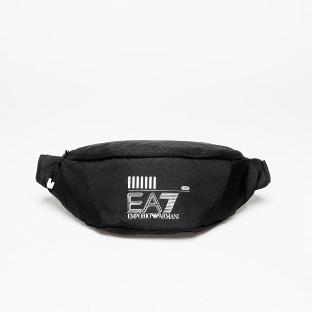 Deréktáskák Emporio Armani Hip pack EA7 Unisex Sling Bag Black/ White Logo Fekete | 245079CC94002021