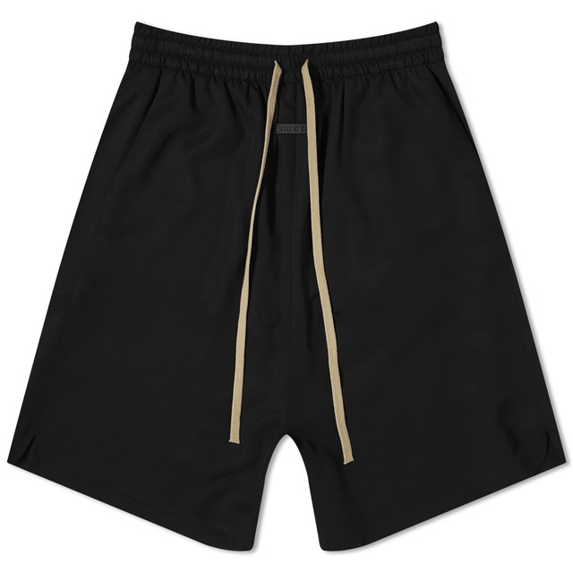 Rövidnadrág Fear of God 8th Double Layer Relaxed Shorts Fekete | FG840-341SIW-001