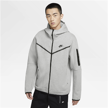 Sweatshirt Nike Tech Fleece Full-Zip Hoodie Szürke | CU4489-063, 4