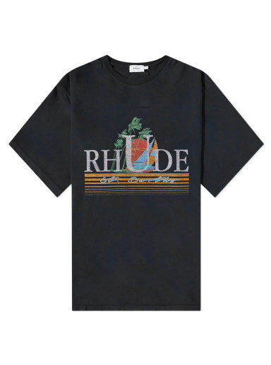 Póló Rhude Tropics Tee Fekete | RHSS23TT388376100610