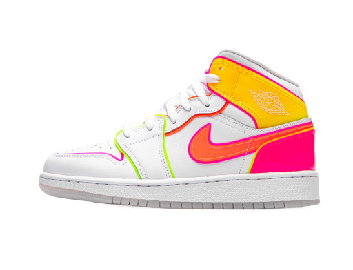 Sneakerek és cipők Jordan Air Jordan 1 Mid SE Edge Glow (GS) Többszínű | CV4611-100