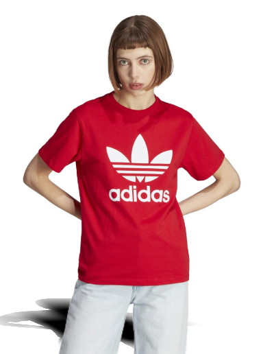 Póló adidas Performance Adicolor Classics Trefoil Tee 
Piros | IK4038