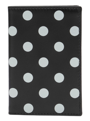 Pénztárca Comme des Garçons Dots Wallet Black Fekete | SA6400PD-1-BLK