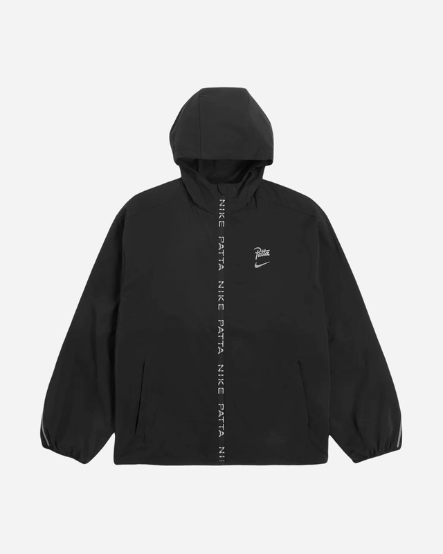 Széldzsekik Nike Patta Running Team Hooded Track Jacket Black Fekete | FJ3087-010