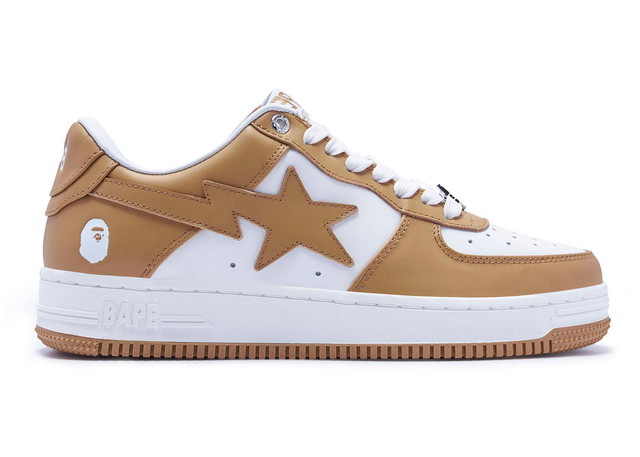 Sneakerek és cipők BAPE Bape Sta 2022 "White Beige" Bézs | 1I70-291-006/1I70-191-007