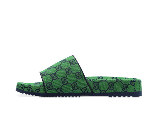 Sneakerek és cipők Gucci GG Canvas Slide 'Green Monogram' Zöld | 663660 9SFV0 3360