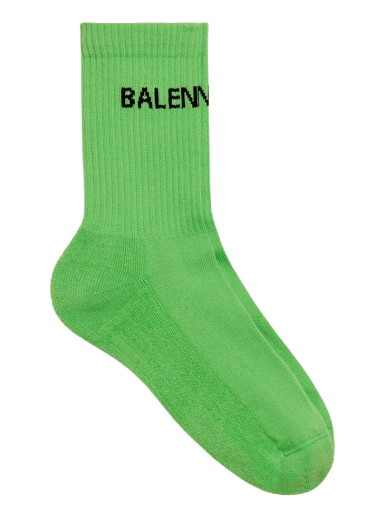 Zoknik és harisnyanadrágok Balenciaga Logo Socks Zöld | 585526479B03760