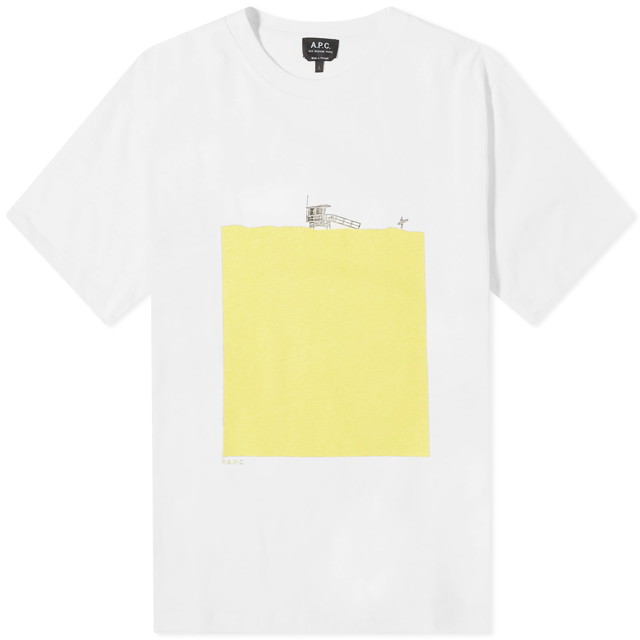 Póló A.P.C. Crush T-Shirt Sárga | COGCK-H26363-DAA