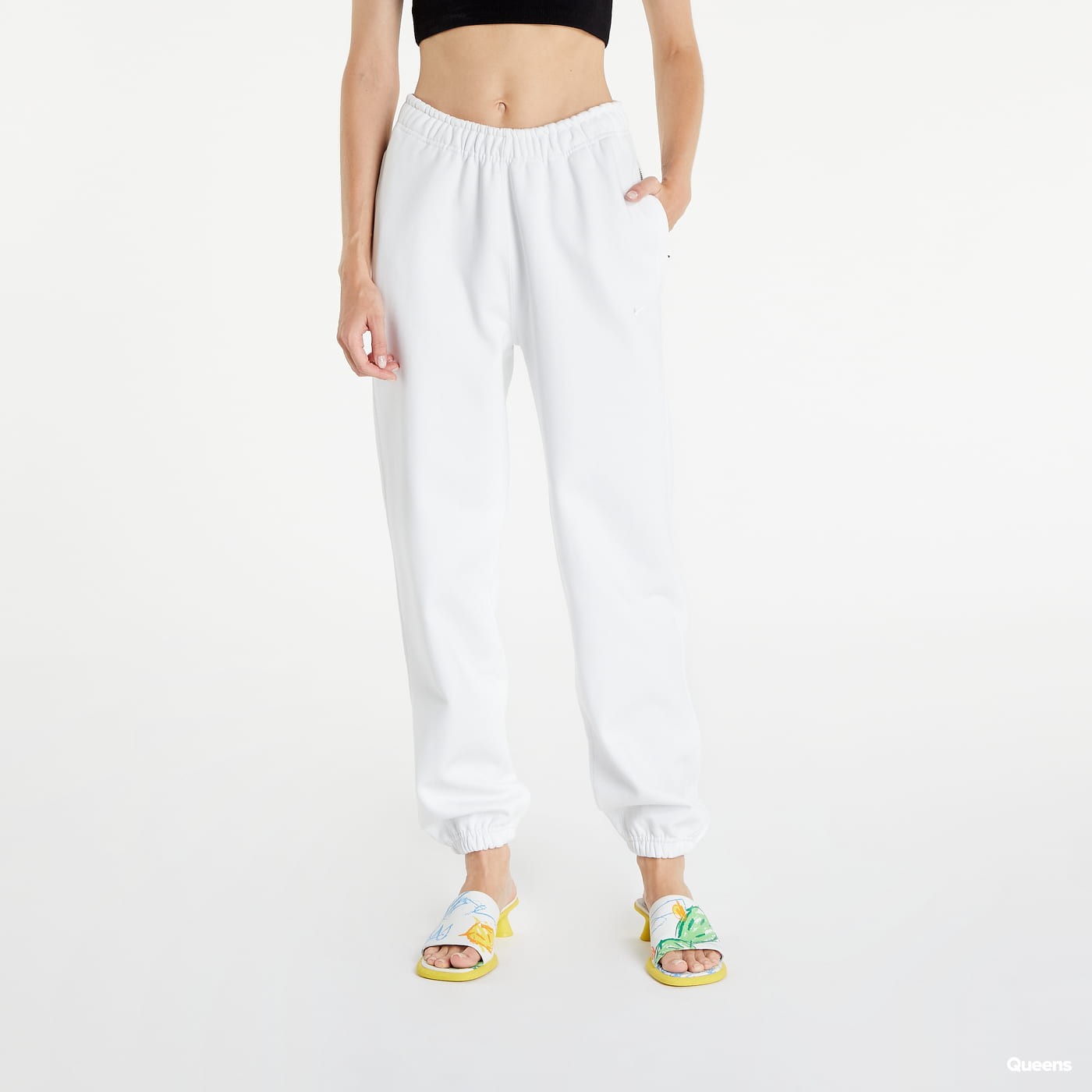 Sweatpants Nike Solo Swoosh Fleece Pants Fehér | CW5565-121, 0
