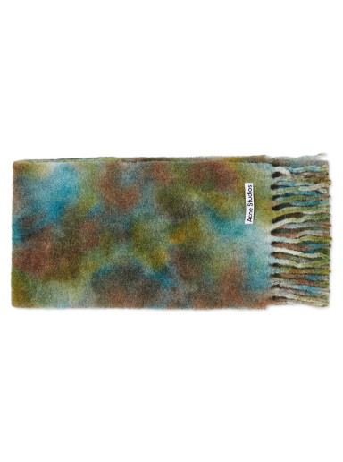 Sálak és kendők Acne Studios Varinga Tie-Dye Mohair Scarf Zöld | CA0284-DIL