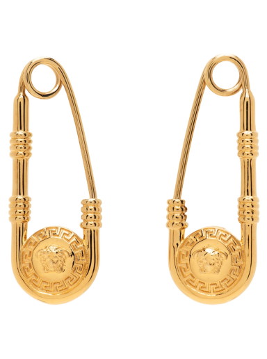 Fülbevaló Versace Safety Pin Earrings Bézs | 1004827_1A00620