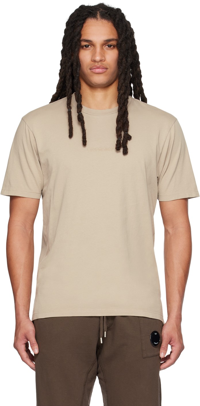 Póló C.P. Company Graphic T-Shirt Bézs | 14CMTS346A-005431G, 0