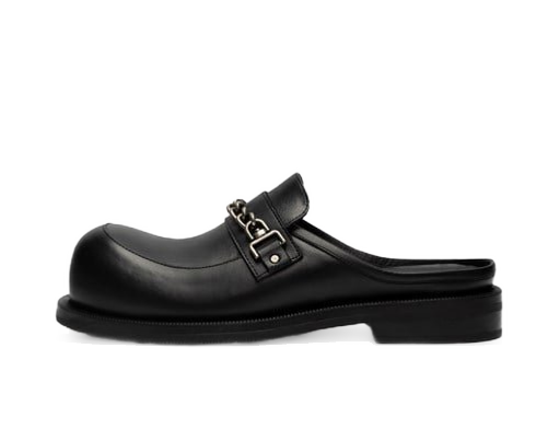 Sneakerek és cipők Martine Rose Bulb Toe Chain Mule Fekete | SS23-1030LGM-BL