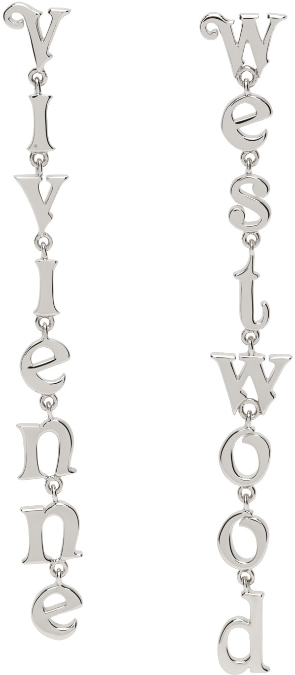 Fülbevaló Vivienne Westwood Raimunda Earrings Szürke | 62020159-02P019-FJ