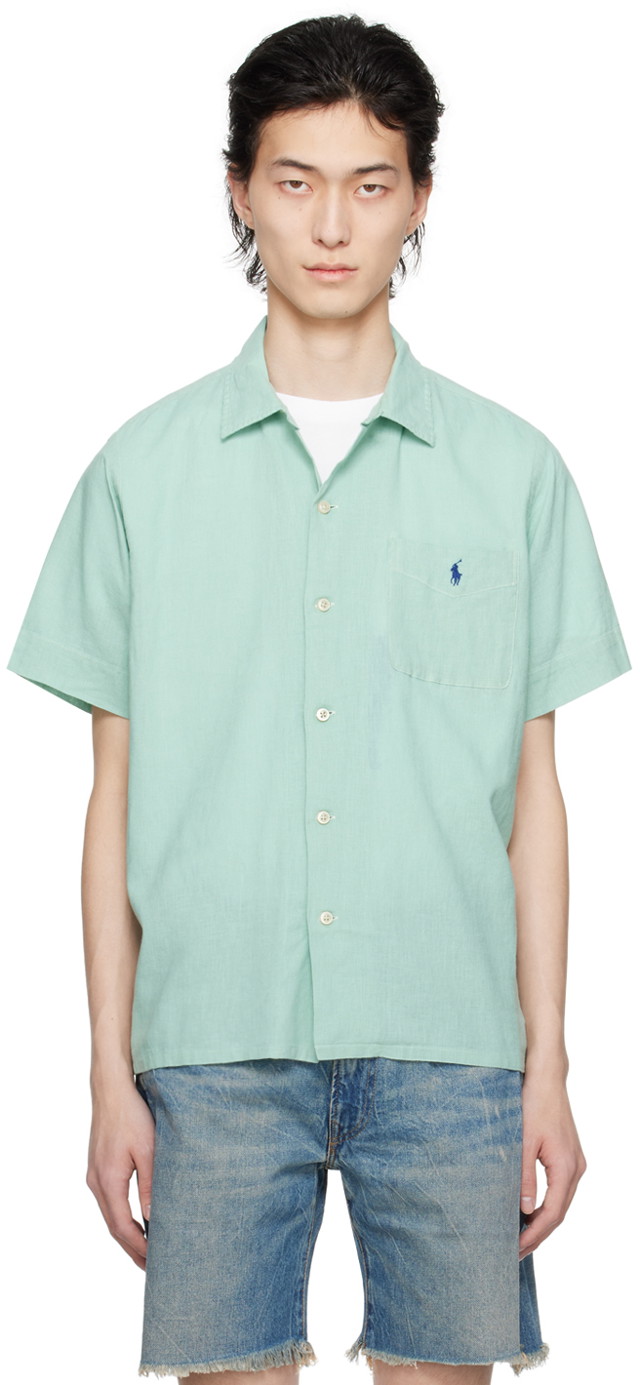 Ing Polo by Ralph Lauren Polo Ralph Lauren Green Classic Fit Shirt Zöld | 710934654004