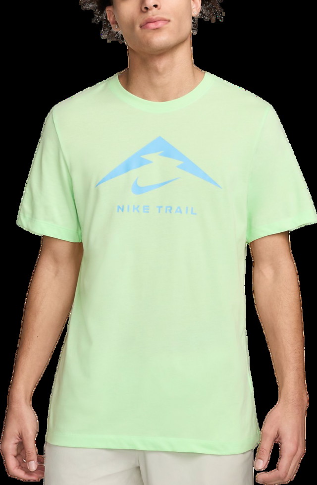 Póló Nike M NK DF TEE TRAIL LOGO Zöld | fq3914-376