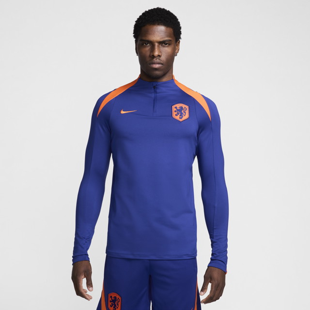 Póló Nike Dri-FIT Netherlands Strike Sötétkék | FJ2997-455