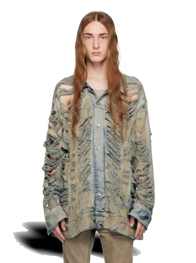 Dzsekik Rick Owens DRKSHDW Jumbo Denim Jacket Zöld | DU02C5761 DMPSH