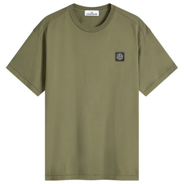 Póló Stone Island Patch T-Shirt Zöld | 811524113-V0059