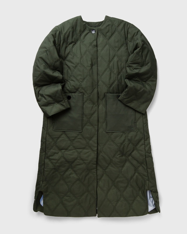 Kabátok GANNI Quilt Long Coat Fekete | F8933-851